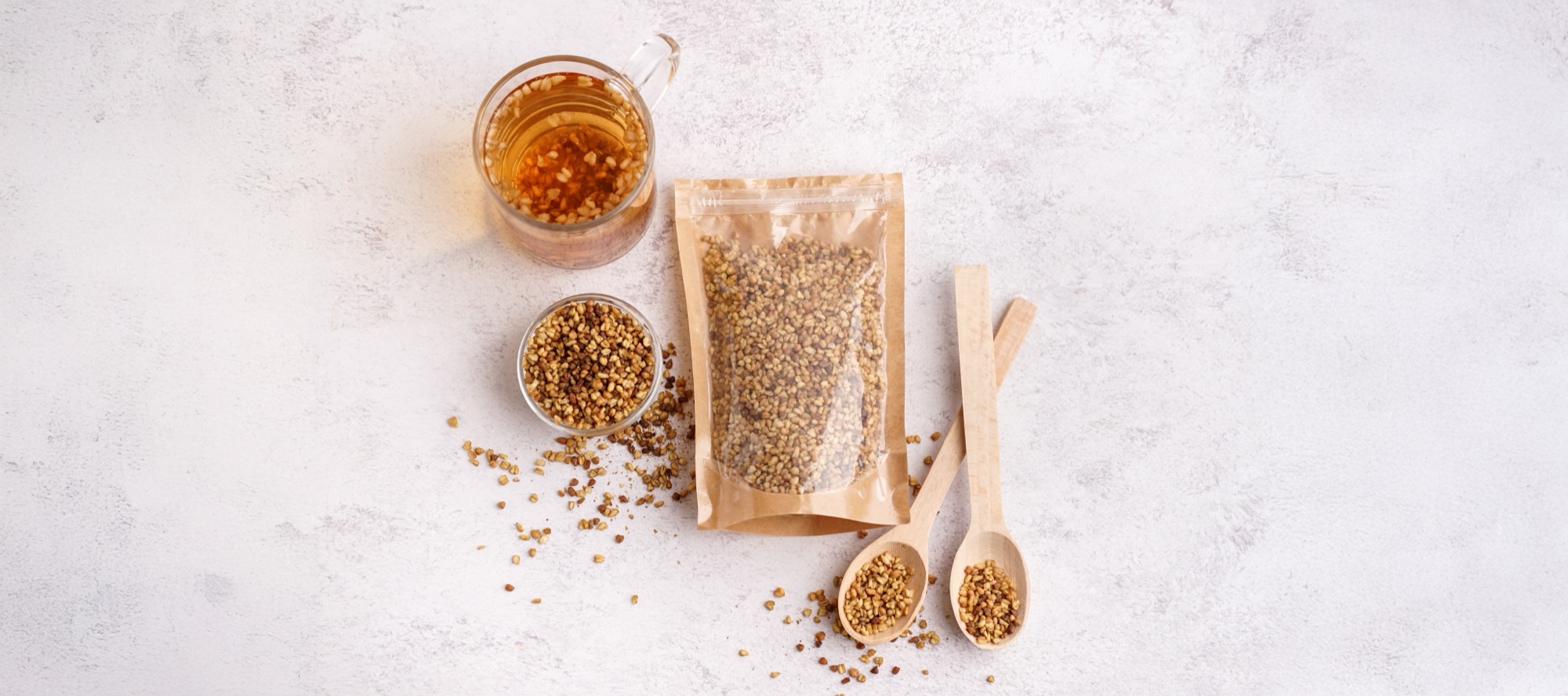 Soba tea and its bag