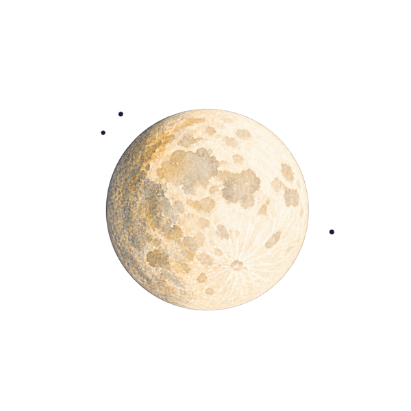A drawing of the fall moon